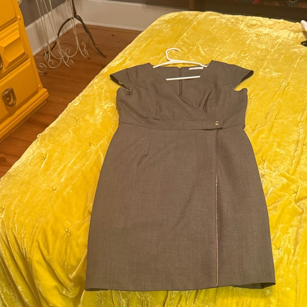 Calvin Klein Charcoal Gray Dress - Picture 2 of 6